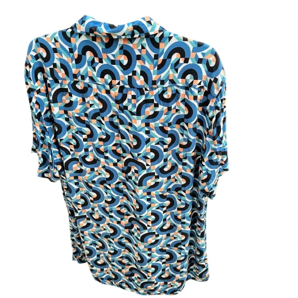 INSIDE. Men's Short Sleeve Button Down‎ Shirt. Stylish & Modern. Colorful…